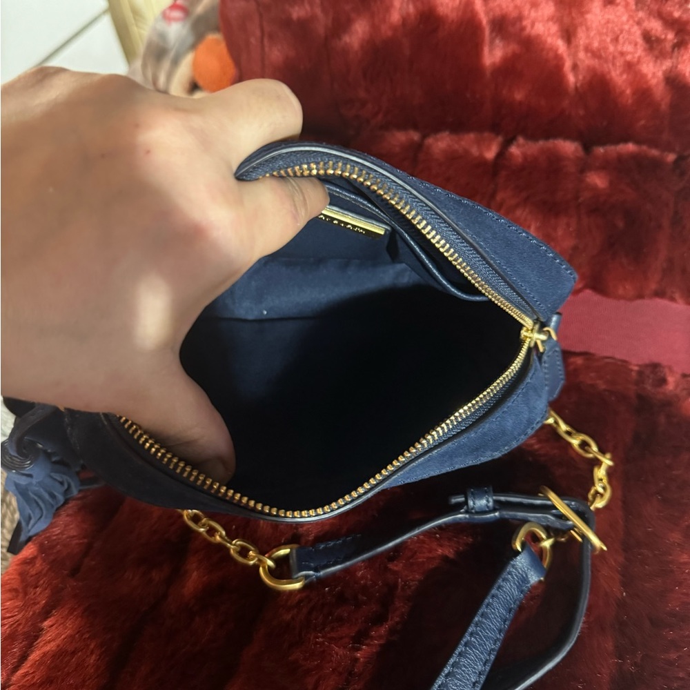 Tory Burch Bags Tory Burch Crossbody Purse. Purse Is Navy, Brown, And Maroon - Picture 5 of 10